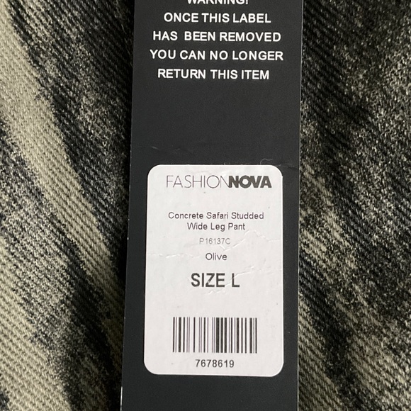 Concrete Safari Studded Wide Leg Pant - Picture 6 of 10